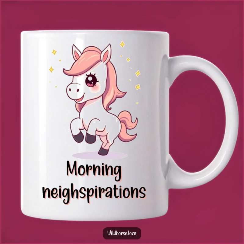 Funny Horse Stardust Mug: Magical Neighing Horse, Perfect Gift