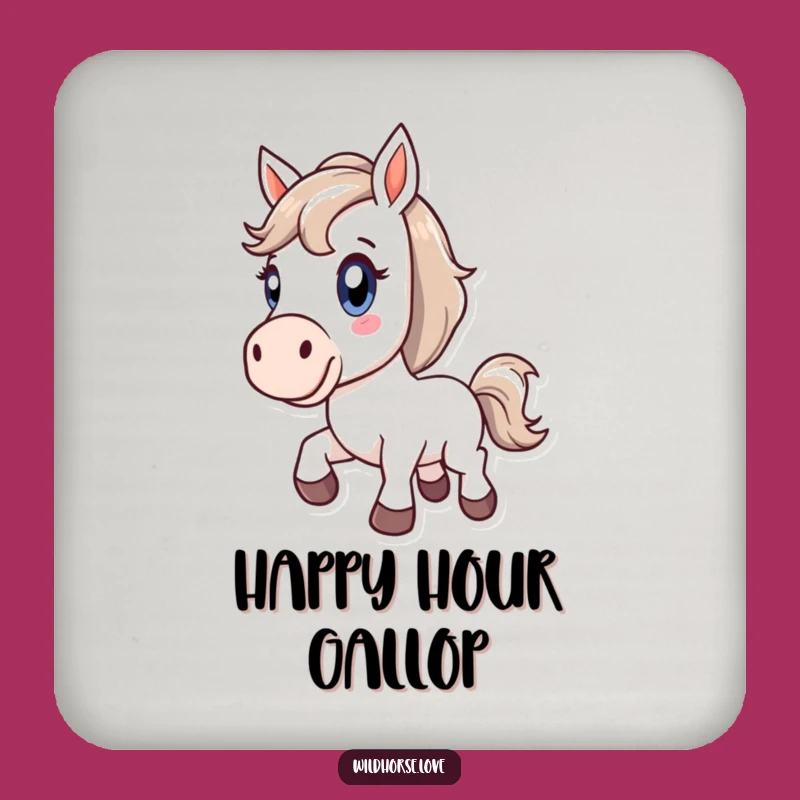 Funny Horse Bucking Coaster: Protect Surfaces with Joy, Great Gift