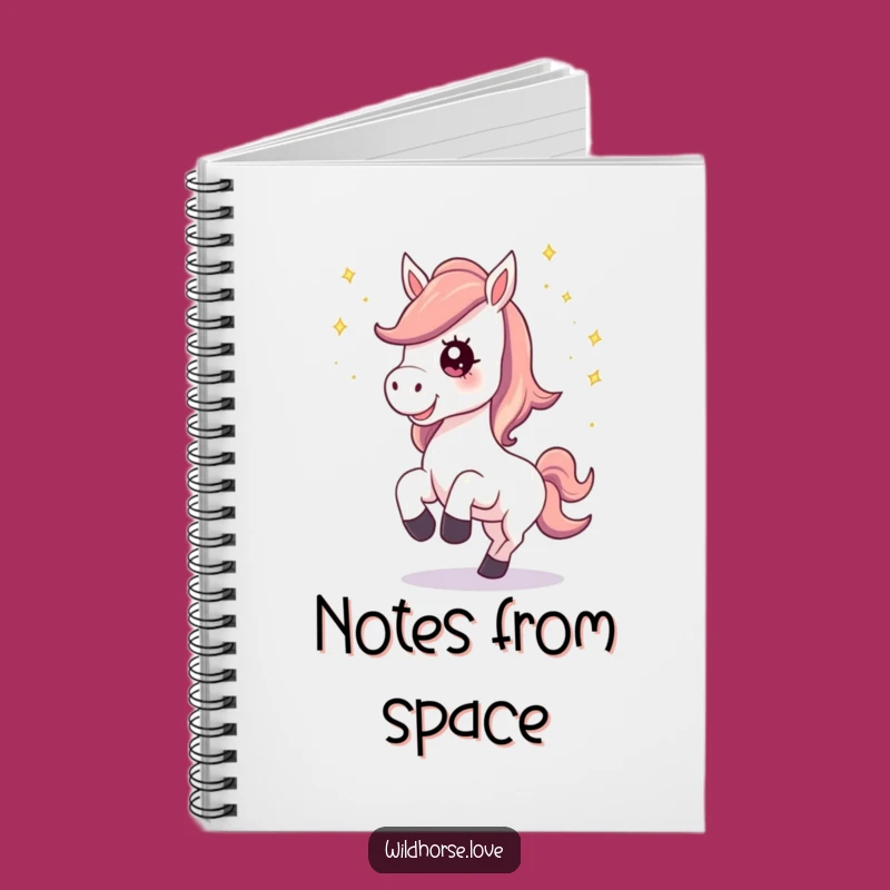 Funny Horse Stardust Notebook: Magical Horse Journal for Dreams, Gift