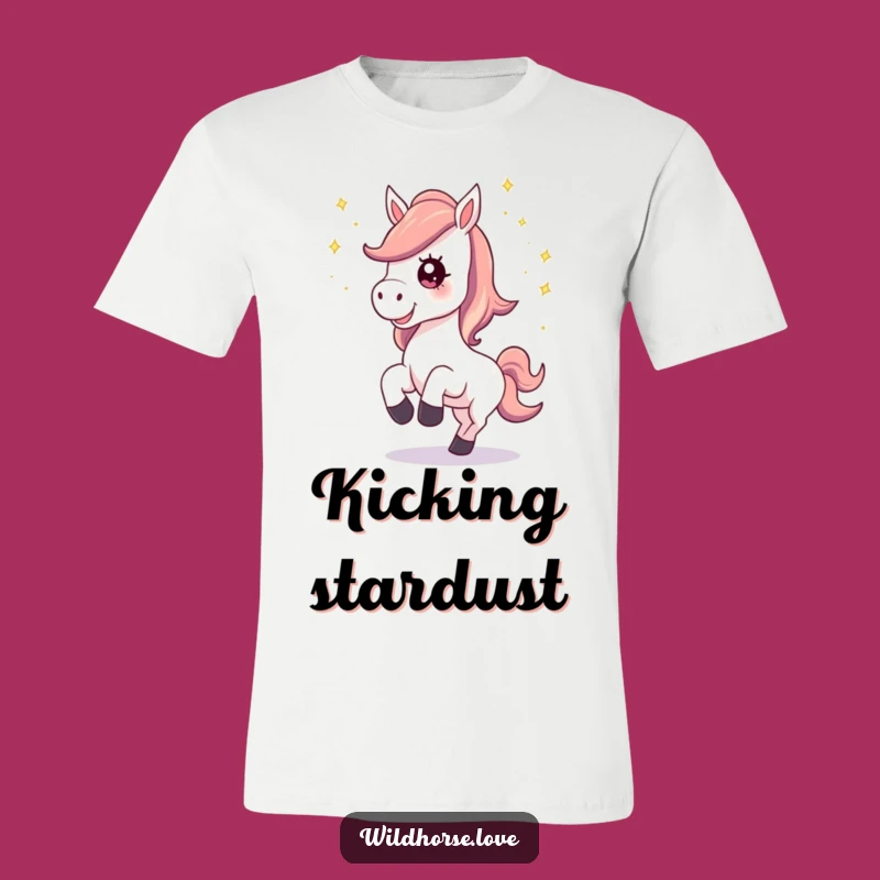 Funny Horse Stardust T-Shirt: Magical Neighing Horse Tee, Gift